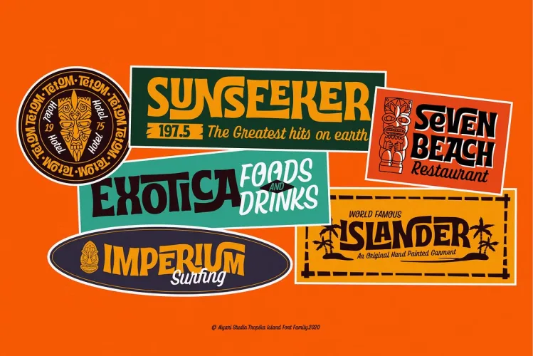 Tropika Island Font preview 7 – Display Fonts font sample