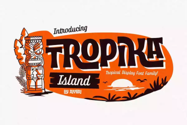 Tropika Island Font free download – Packaging font preview