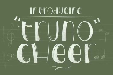 Truno Cheer Font free download – Branding font preview