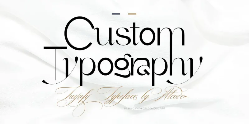 Tugafy Font preview 1 – Decorative Fonts font sample