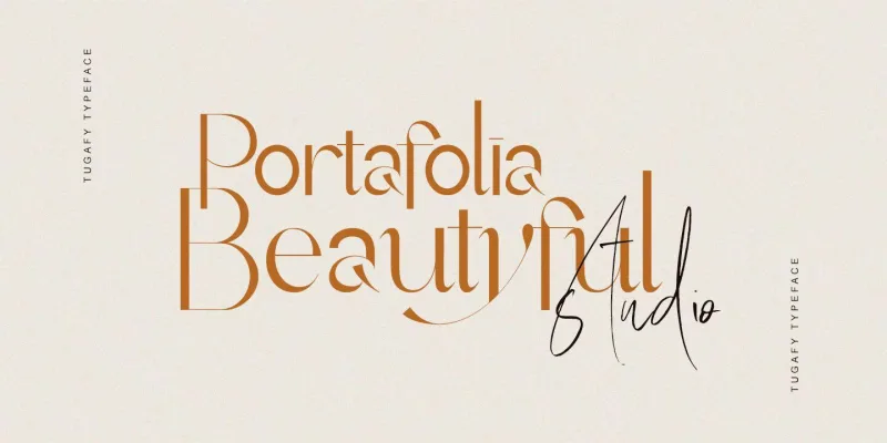 Tugafy Font preview 6 – Decorative Fonts font sample