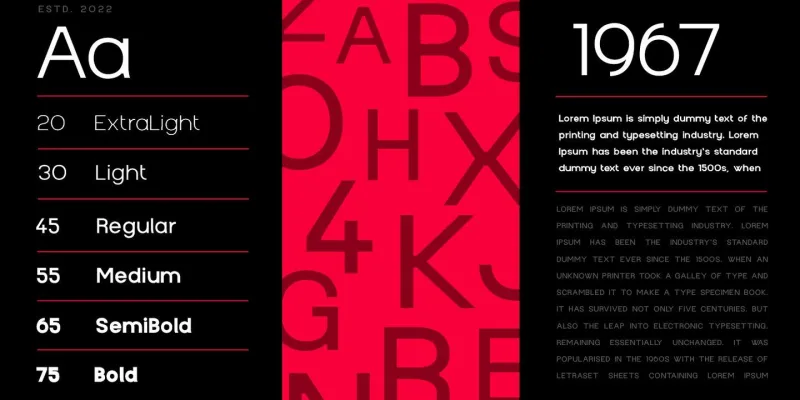 Turaco Typeface Font Family preview 4 – Typeface font sample