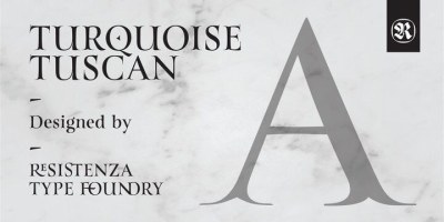 Turquoise Tuscan Font free download – Branding font preview