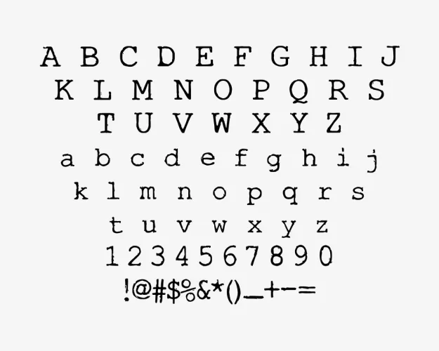 Typo Font preview 1 – Sans Serif Fonts font sample