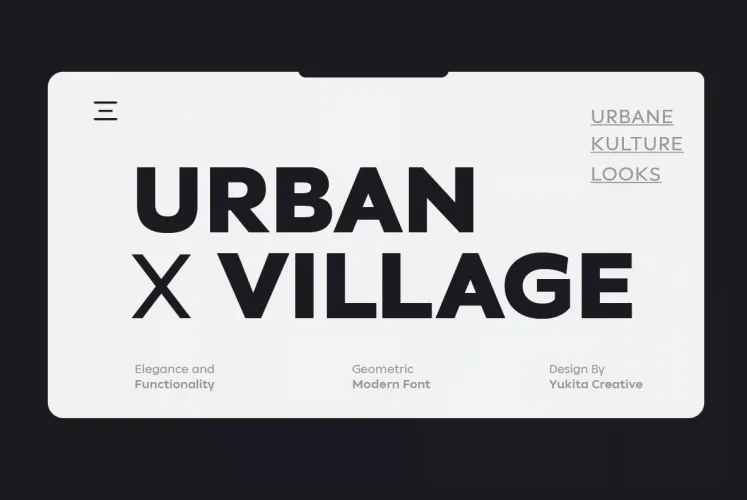 Unitea Font preview 1 – Sans Serif Fonts font sample