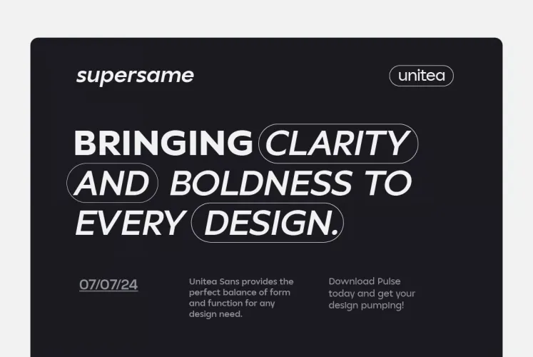 Unitea Font preview 4 – Sans Serif Fonts font sample