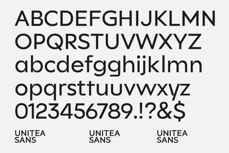 Unitea Font preview 5 – Sans Serif Fonts font sample