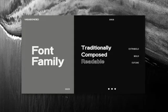Vagabonded Font preview 3 – Sans Serif Fonts font sample