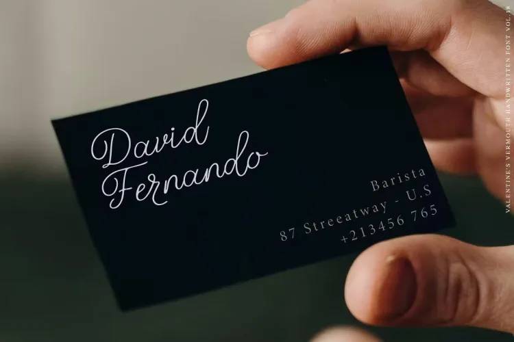 Valentines Vermouth Font Family preview 5 – Script And Handwritten font sample