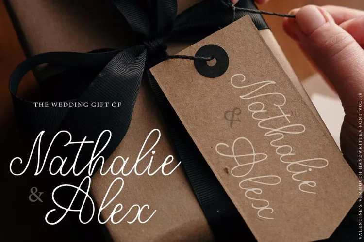 Valentines Vermouth Font Family preview 6 – Script And Handwritten font sample