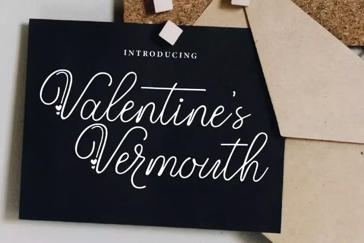 Valentines Vermouth Font Family preview 9 – Script And Handwritten font sample