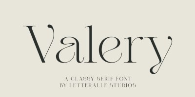 Valery Font free download – Serif font preview