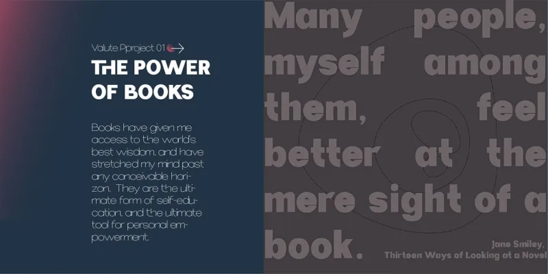 Valute Font Family preview 4 – Sans Serif Fonts font sample