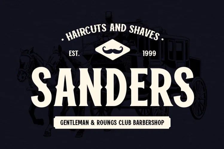 Vanzers Font preview 2 – Display Fonts font sample