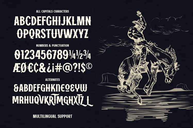 Vanzers Font preview 4 – Display Fonts font sample