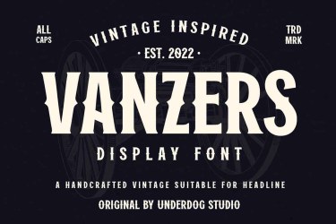 Vanzers Font free download – Serif font preview