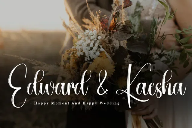 Variety Calligraphy Font preview 1 – Script And Handwritten font sample