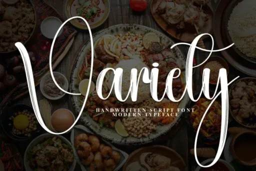 Variety Calligraphy Font preview 4 – Script And Handwritten font sample