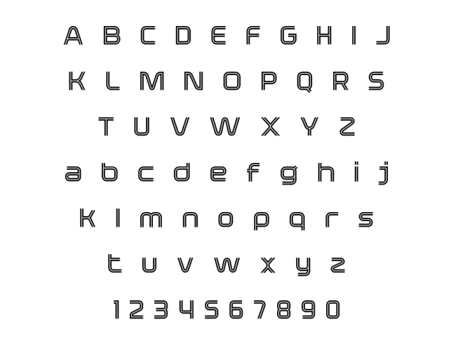 Vegas x Font free download preview 1 – Display Fonts font