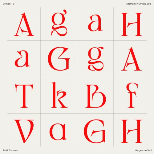 Vengeance Serif Font preview 9 – Serif Fonts font sample