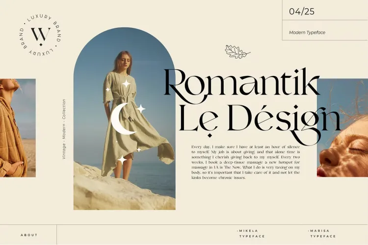 Vensfolk Font preview 2 – Serif Fonts font sample