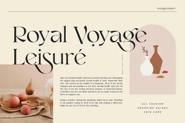 Vensfolk Font preview 4 – Serif Fonts font sample
