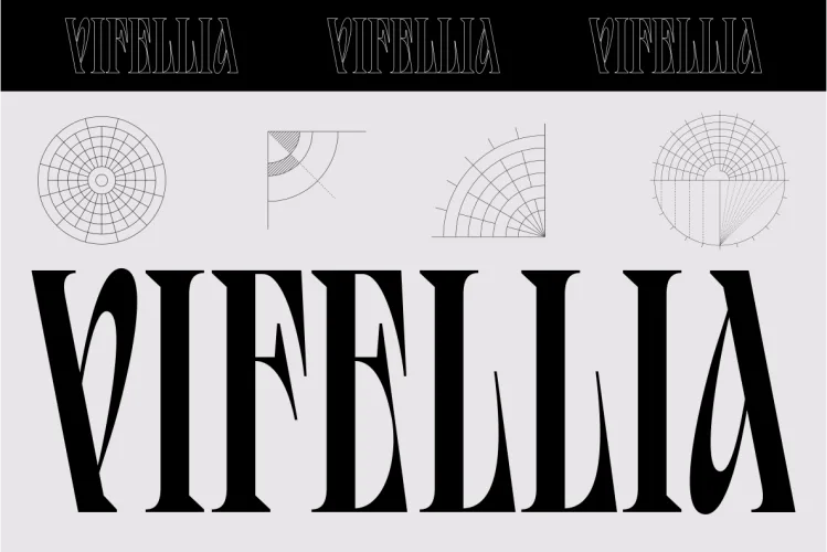 Vifellia Font preview 1 – Serif Fonts font sample
