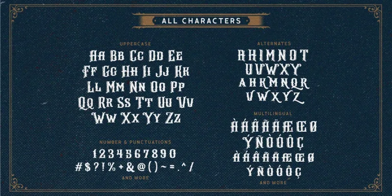 Vonder Hills Font Family preview 6 – Typeface font sample
