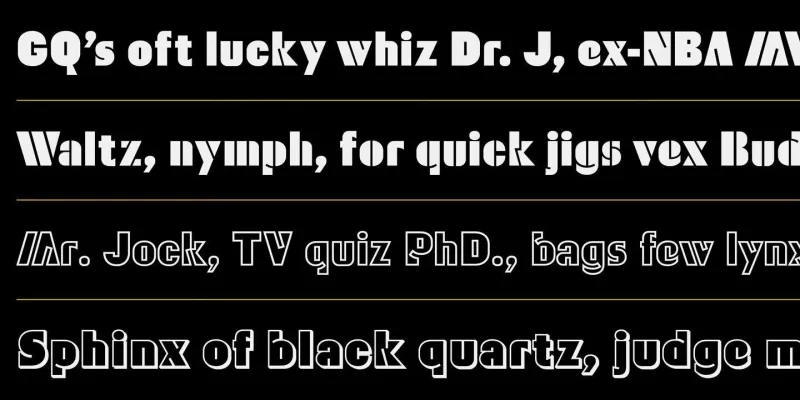 Waldo Font Family preview 1 – Display Fonts font sample