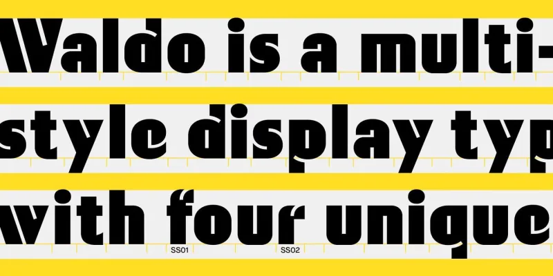 Waldo Font Family preview 4 – Display Fonts font sample