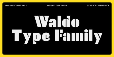 Waldo Font Family free download – Bold font preview