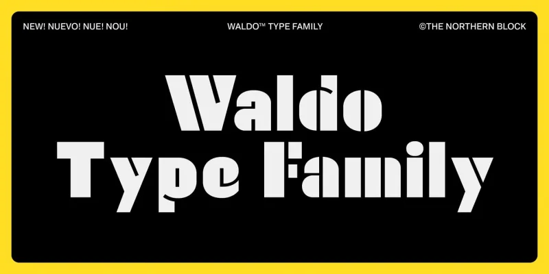 Waldo Font Family preview 11 – Display Fonts font sample