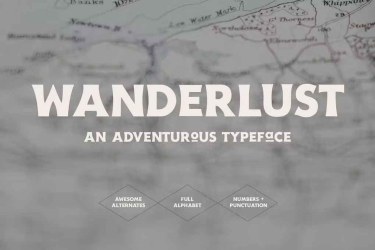 Wanderlust Travel Font free download – Wanderlust Travel Font font preview
