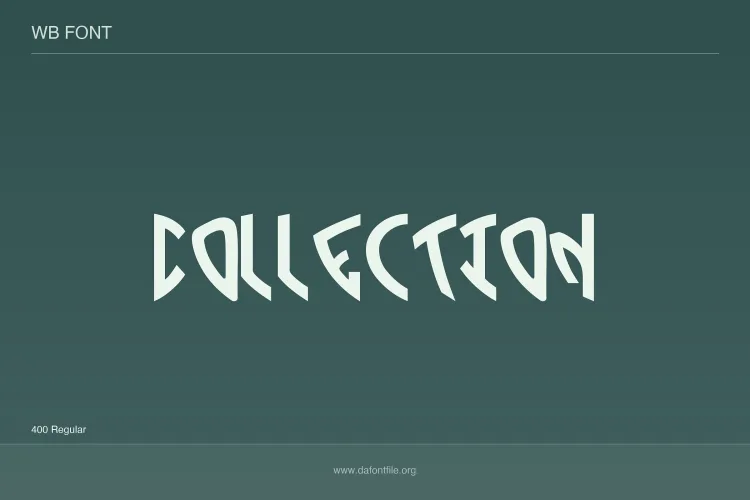 Warner Bros. Font preview 2 – Display Fonts font sample