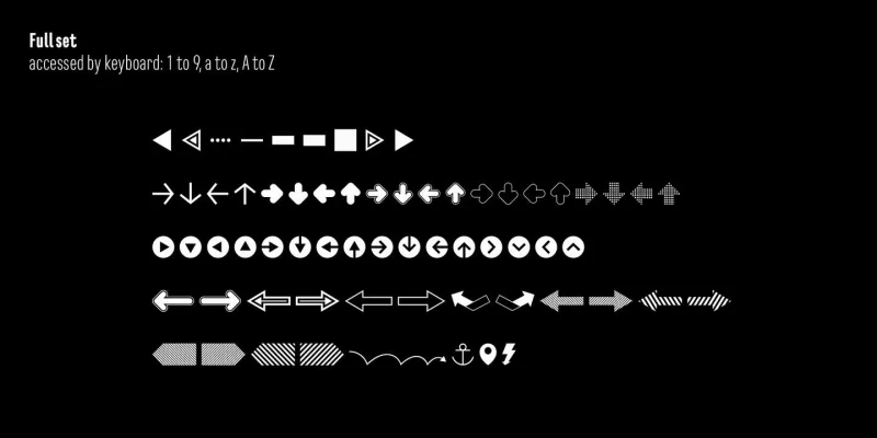 Waypointer Font preview 1 – Display Fonts font sample