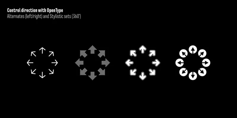 Waypointer Font preview 4 – Display Fonts font sample
