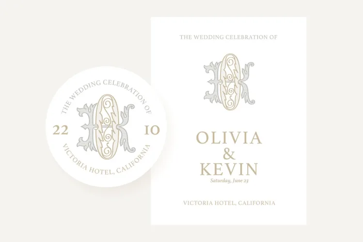 Wedding Monograms Fonts Set preview 2 – Display Fonts font sample