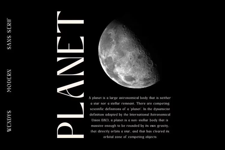 Wendys Font preview 3 – Serif Fonts font sample