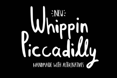 Whippin Piccadilly Font free download – Script And Handwritten preview