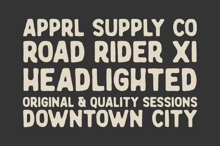 Wilden Font preview 3 – Display Fonts font sample