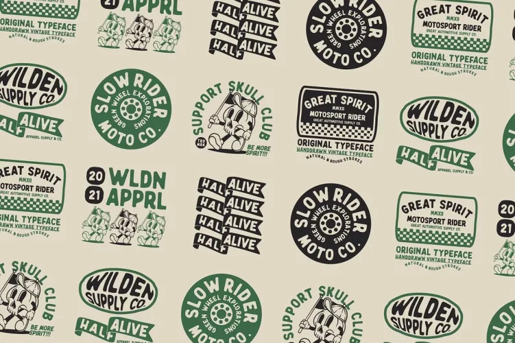 Wilden Font preview 4 – Display Fonts font sample