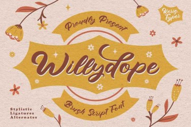Willydope Font free download – Serif font preview