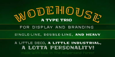Wodehouse Font Family free download – Geometric font preview