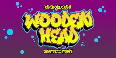 Wooden Head Font free download – Display Fonts preview