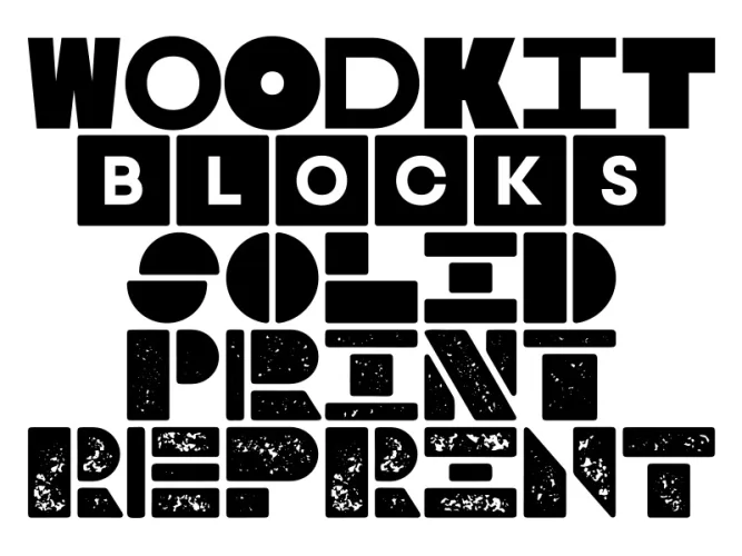 Woodkit Print Pro Font Family preview 5 – Font Family font sample