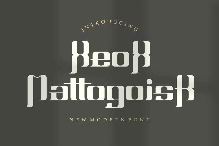 Xeox Mattogoisk Font free download preview 3 – Serif Fonts font