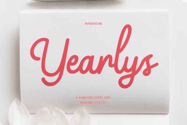 Yearlys Retro Script Font free download – Retro font preview