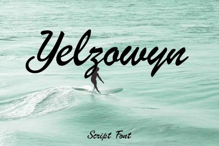 Yelzowyn Script Font free download preview 3 – Script And Handwritten font