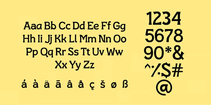 Zafrada Font Family preview 2 – Display Fonts font sample