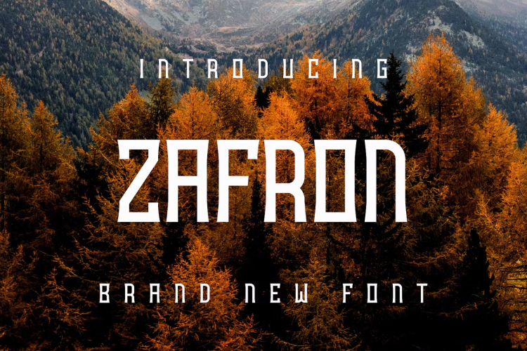 Zafron Font free download preview 2 – Sans Serif Fonts font